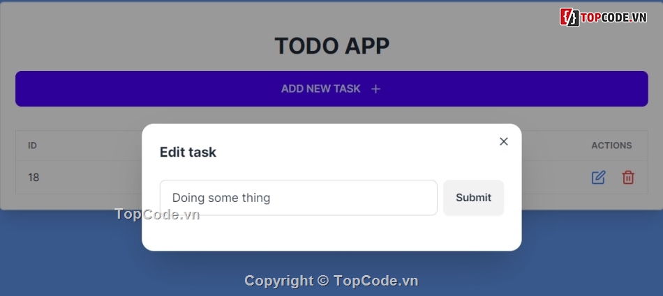 Todo List,Đồ án,NextJS,NestJS,PostgreSQL,TailwindCSS